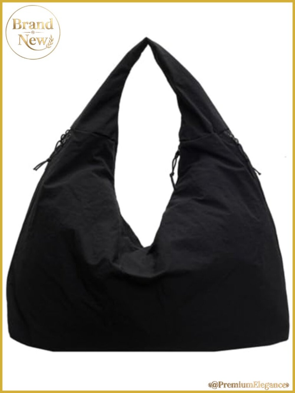 Slouchy Nylon Tote Bag Women Large Shoulder Handbag Travel Gym Casual